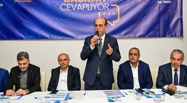 Tecde Mahallesi'nde "Vatandaş soruyor, başkan cevaplıyor" toplantısı