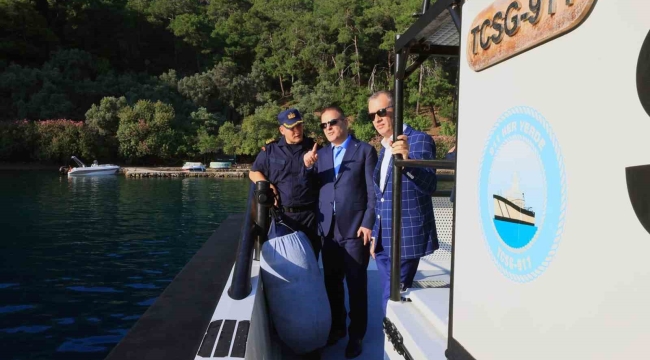 Vali Akbıyık Fethiye-Göcek koylarında incelemelerde bulundu