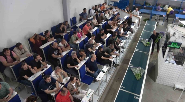 Yalova'daki çiçek mezatlarında Anneler Günü hareketliliği