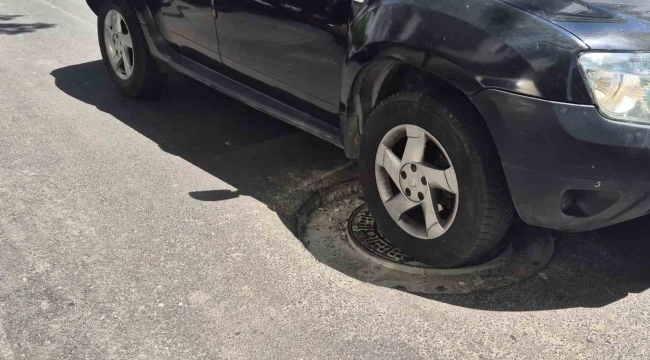 Yeni yol adeta tuzağa dönüştü: Rögar kapakları sürücülere kabus yaşatıyor
